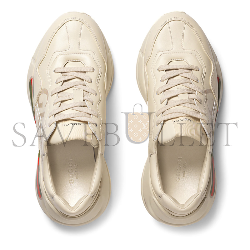 GUCCI WOMEN'S RHYTON TRAINER WITH GUCCI LOGO 528892